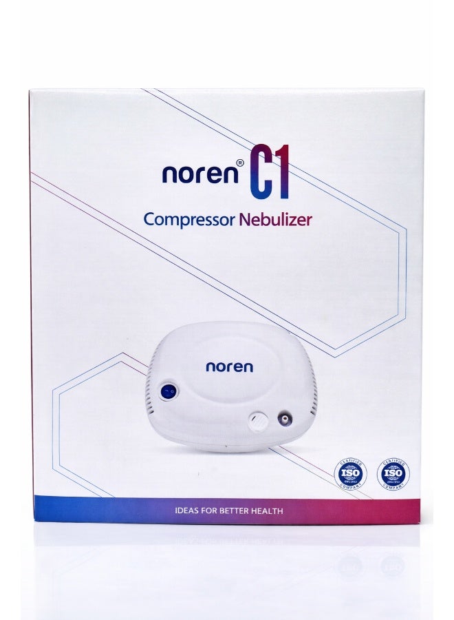 noren C1 Compressor Nebulizer – Powerful Nebulizer for Asthma, COPD & Breathing Therapy - Image 2